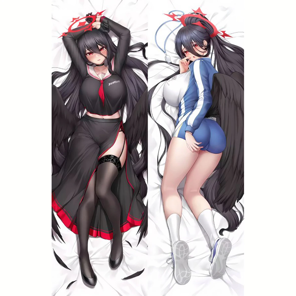 Новый двухсторонний чехол для подушки в стиле аниме оригинальный Hanekawa Hasumi синий