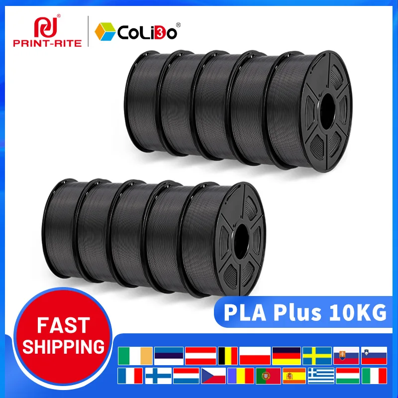 

10KG PLA Plus 1.75mm 3D Filament for FDM 3D Printer Print-rite CoLiDo High Toughness 3D Printing Filaments ABS / PLA 1KG/ROLL