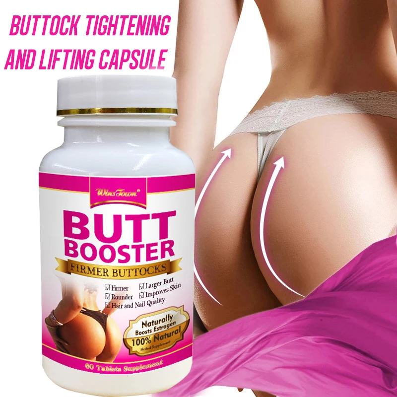 

1 Bottle 60 Pills Plump Buttocks Slice Hip Enhancement Rapid Growth Enhancement Health Sexy Body Care Female Big Butt Products