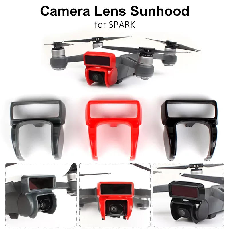 

Camera Drone Spark Anti-Glare Gimbal Camera Protector Cover Lens SunHood Sunshade Protection for DJI Spark Drone Accessories