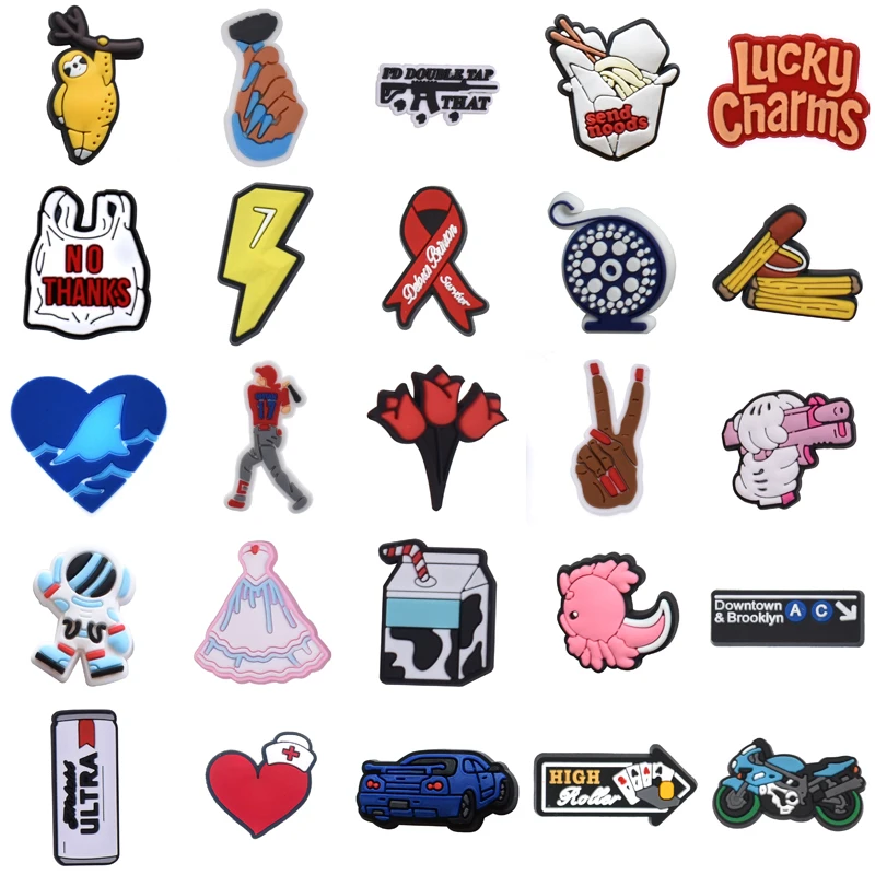 

Girl Para Pins Gifts Shoes Accessories Packs Decorations for Crocs Men Kids Boy Wholesale Bulk Shoe Charms Women Charm Set Jeans