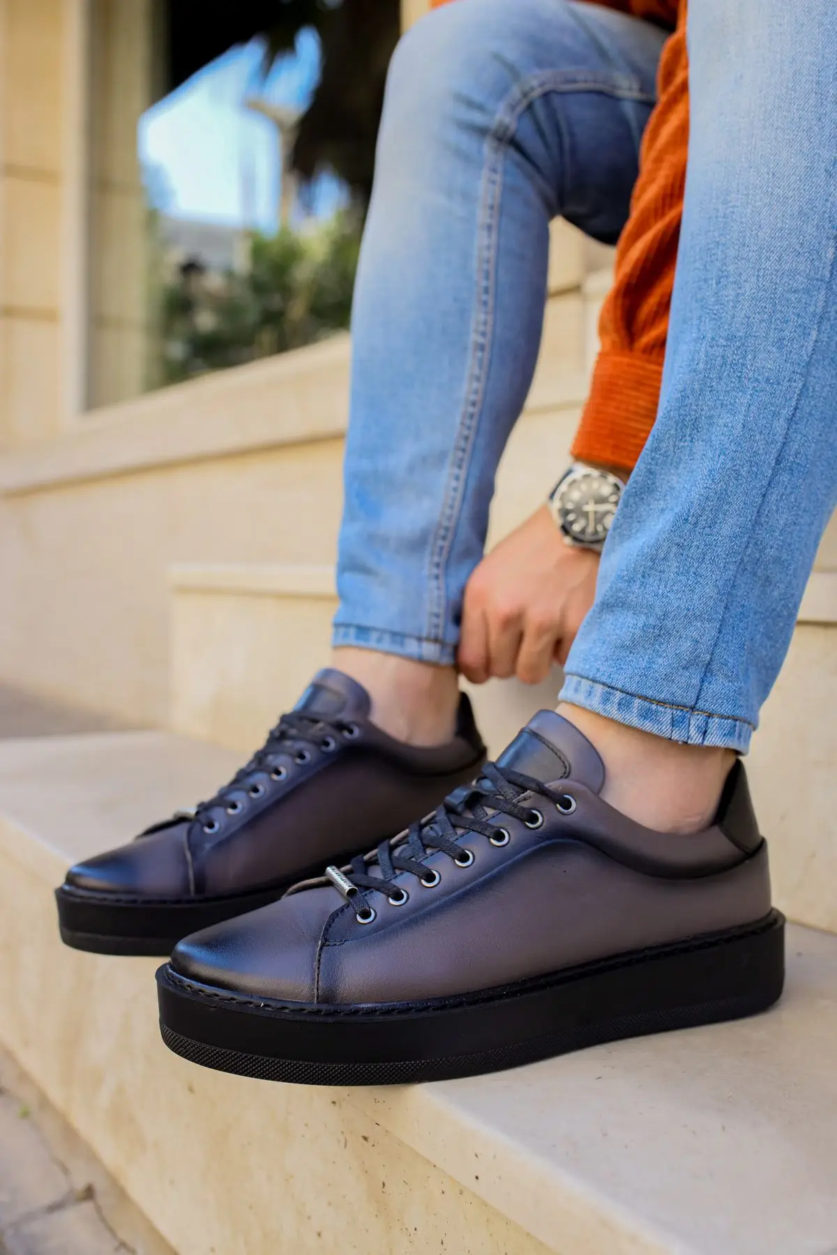 

Men Shoes Shoe Male Platform Designer Casual Genuine Leather Luxury Brand Fashion Original Steel For 2021 Summer Spring Sneaker