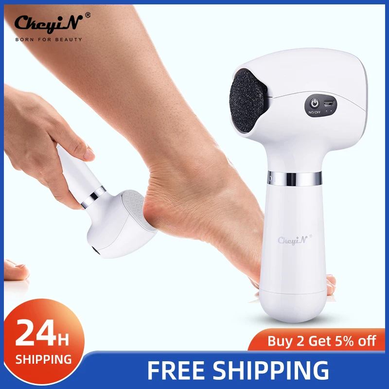 

Ckeyin Electric Pedicure Grinder Peeling Remove Dead Skin Calluses Remover 3 Gear Speeds Adjustable Portable Home Foot Personal