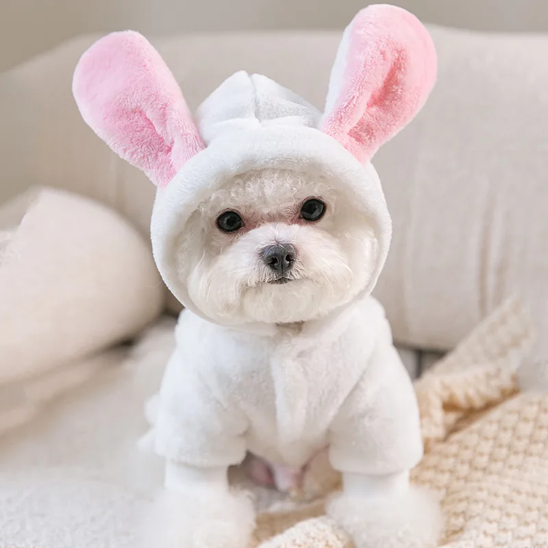 

Flannel Dog Clothes Cosplay Rabbit Kawaii Puppy Clothes 2023 New