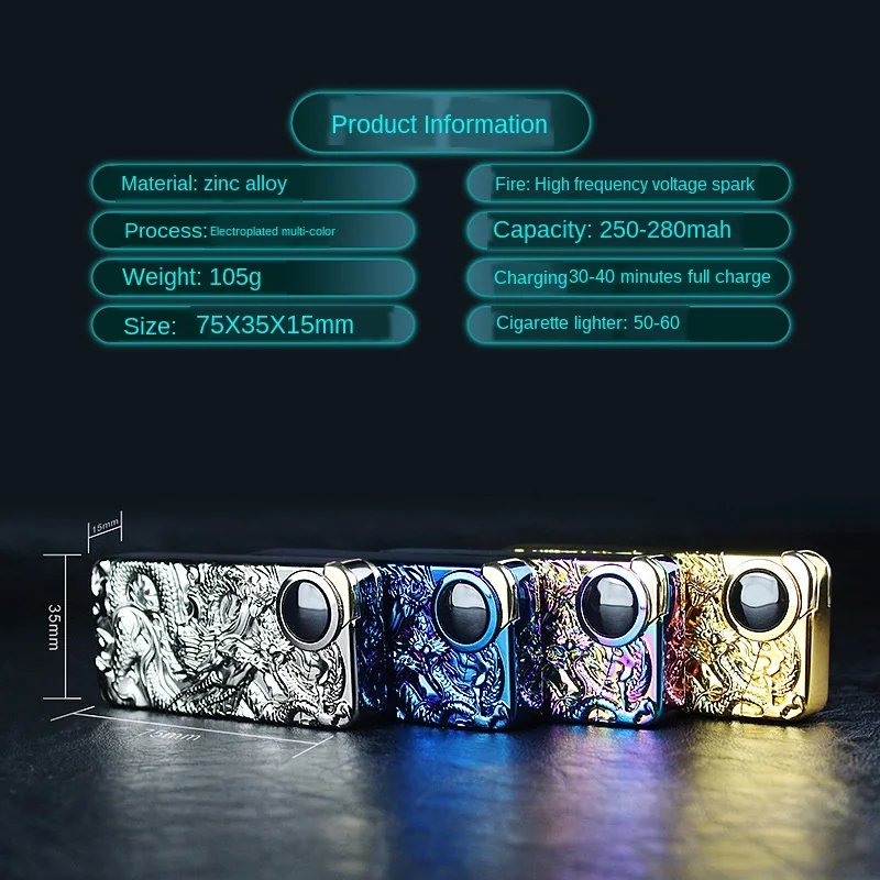 Электронная зажигалка с импульсной дугой перезаряжаемая по USB Зажигалка в Форме
