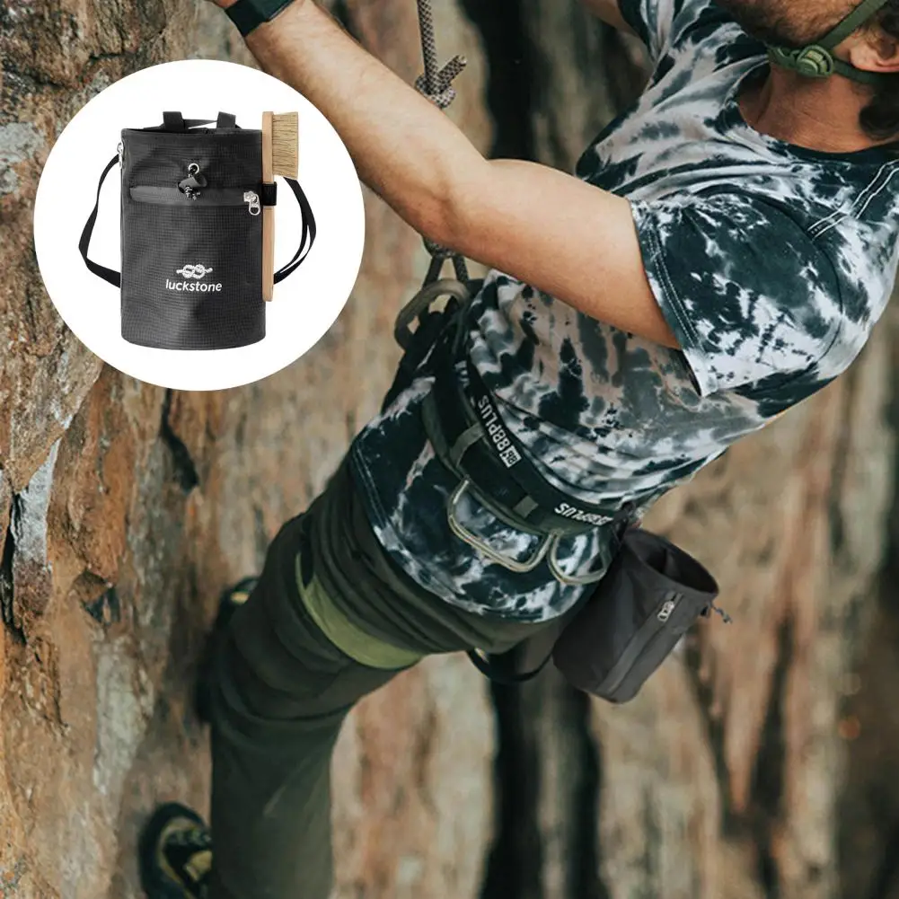 Сумка на шнурке вместительная сумка с мелком для скалолазания регулируемым