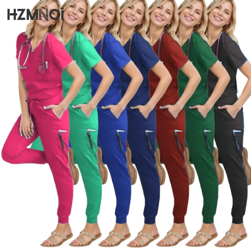 Женский скрабы набор медицинская футболка аптека женский модный комбинезон для