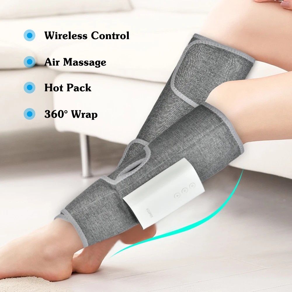 Wireless Smart Electric Leg Massager Wireless Calf Air Compression Rechargeable Pain Relief Calf Muscle Fatigue Relax Massage