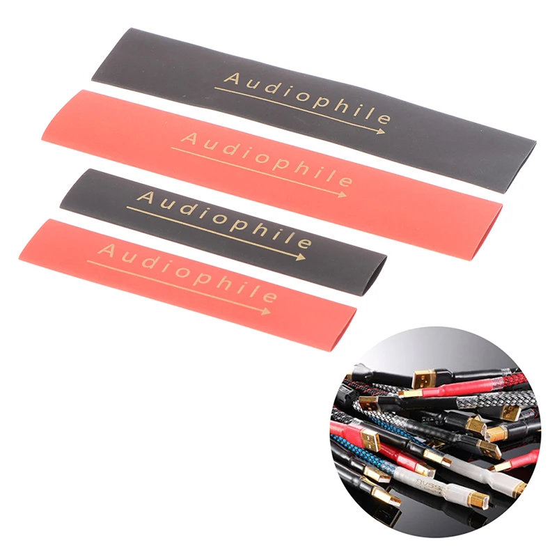 

2Pcs Audiophile Heat Shrink Tube 8mm 13mm Insulated Sleeving Tubing For DIY Speaker Audio Cable Heat Shrink Tube