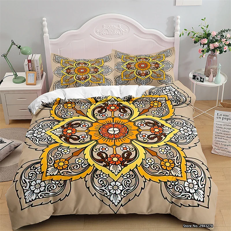 

Creative Bohemian Bedclothes Set Adult Children Bedroom Decoration 3D Digital Printed Quilt Cover Pillowcase Home Textile