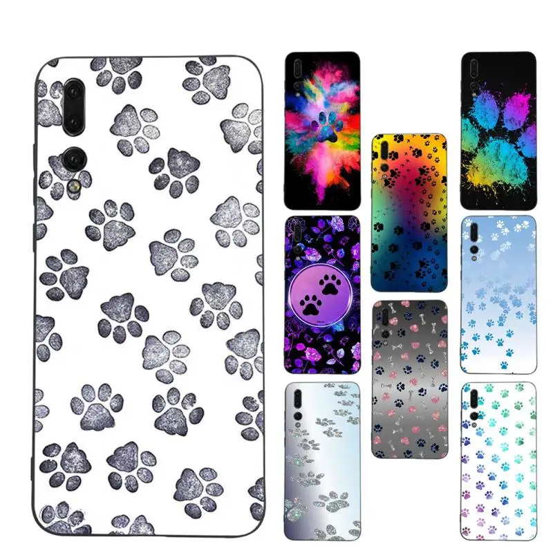 

RuiCaiCa Dog Paw Phone Case Soft Silicone Case For Huawei p 30lite p30 20pro p40lite P30 Capa
