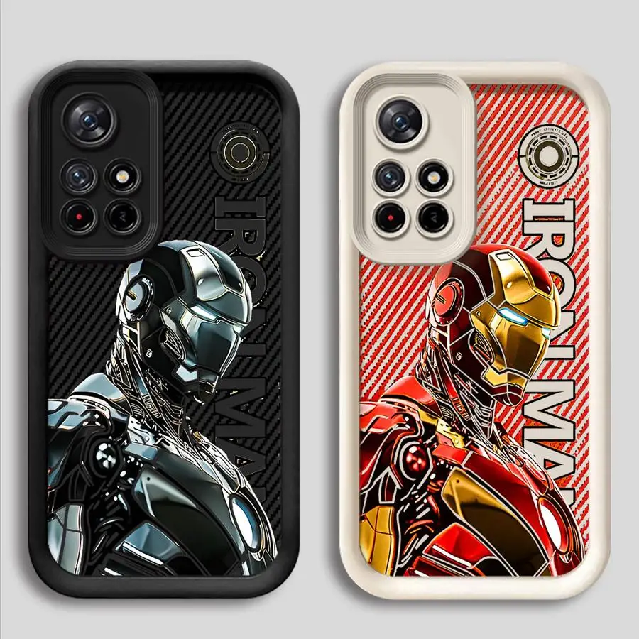 Чехол для телефона Marvel Ironman Xiaomi Redmi 12 12C 13C X3 NFC Pro Poco C50 C51 C61 A1 A2 Plus A3x Soft Funda