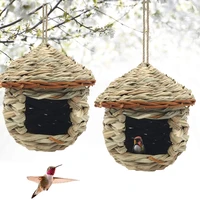 grass hand woven birdhouses outdoors hanging natural bird hut for outside bird houses canary bird nest