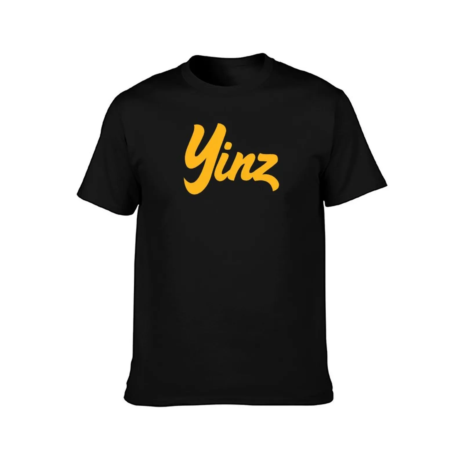 Фото Футболка YINZ (Gold Script) большого размера с короткими рукавами №2