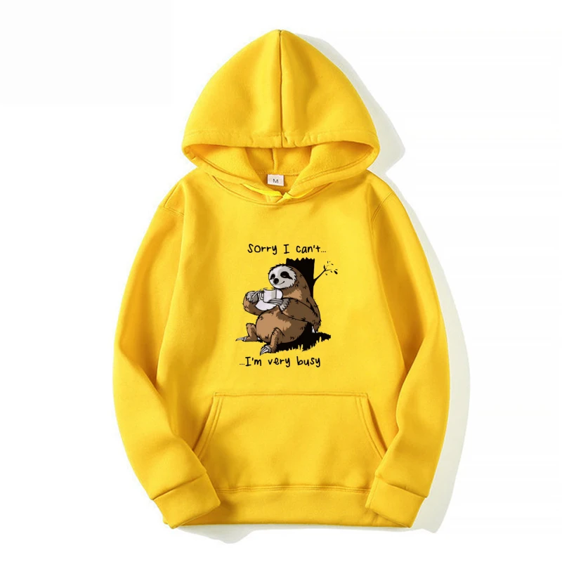

Cute Sloth Printed Hoodies for Young Boy and Girl Casual Unsex Winter Long Sleeved Pullover Hoodies Outdoor Oversize Sweatshirts