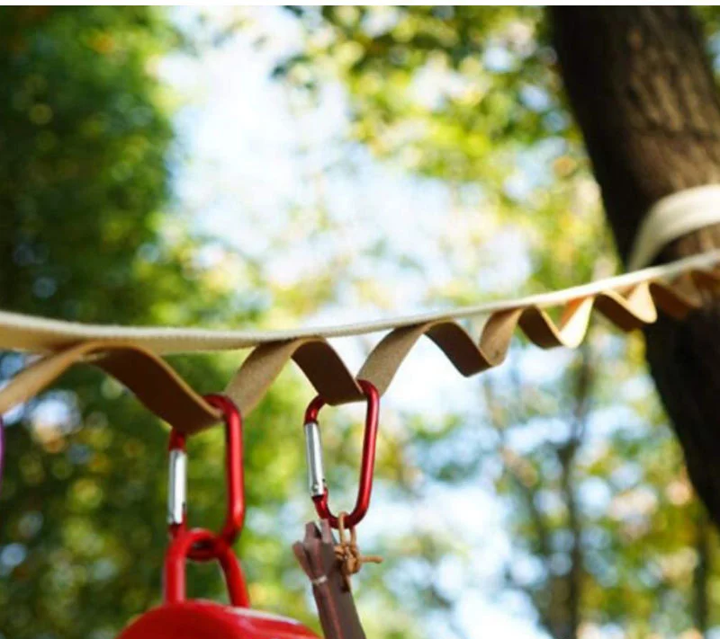 

Outdoor Camping Tent Rope Hanging Lanyard Double-layer Rope Detachable Clothesline Accessories