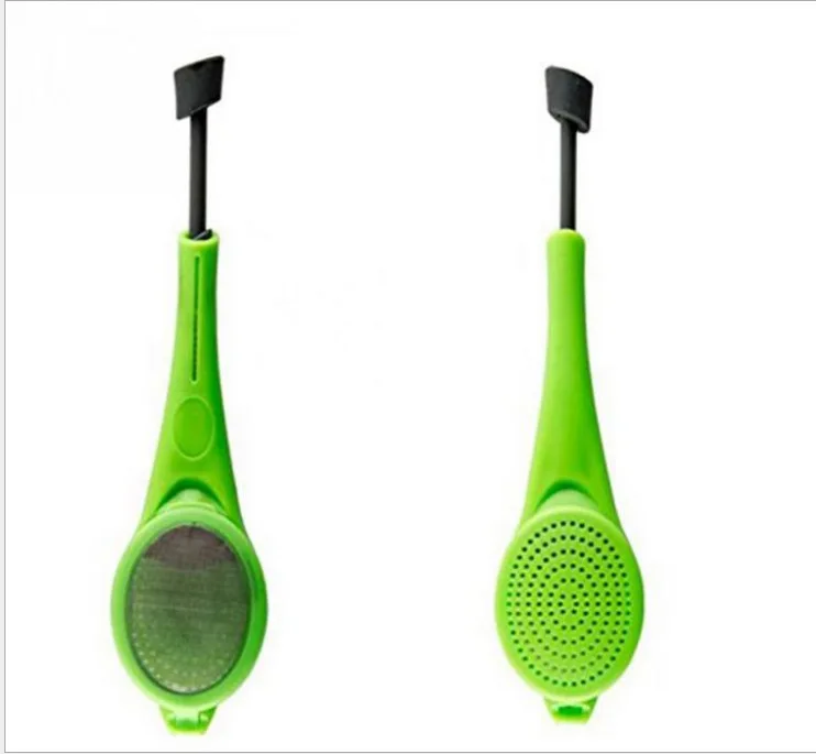 Портативный зеленый силиконовый ситечко для замешивания приспособление