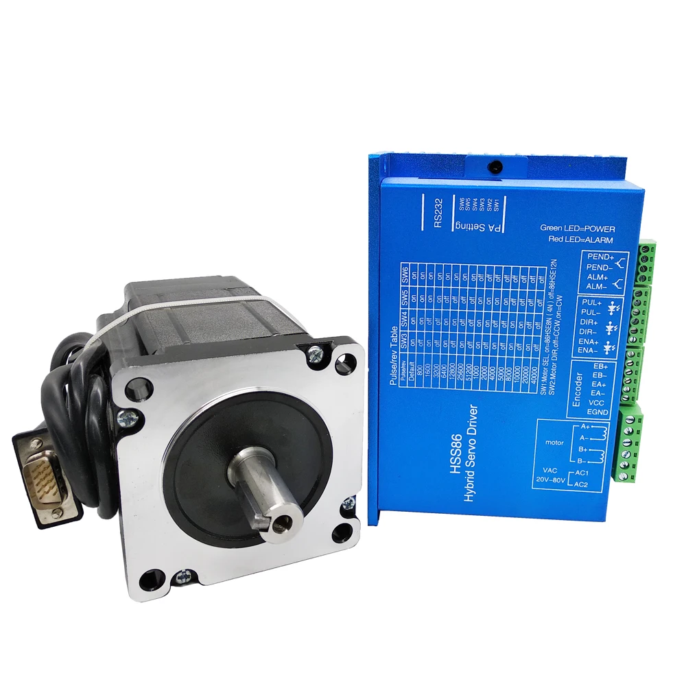 

hybrid easy servo nema 34 close loop stepper motor and driver