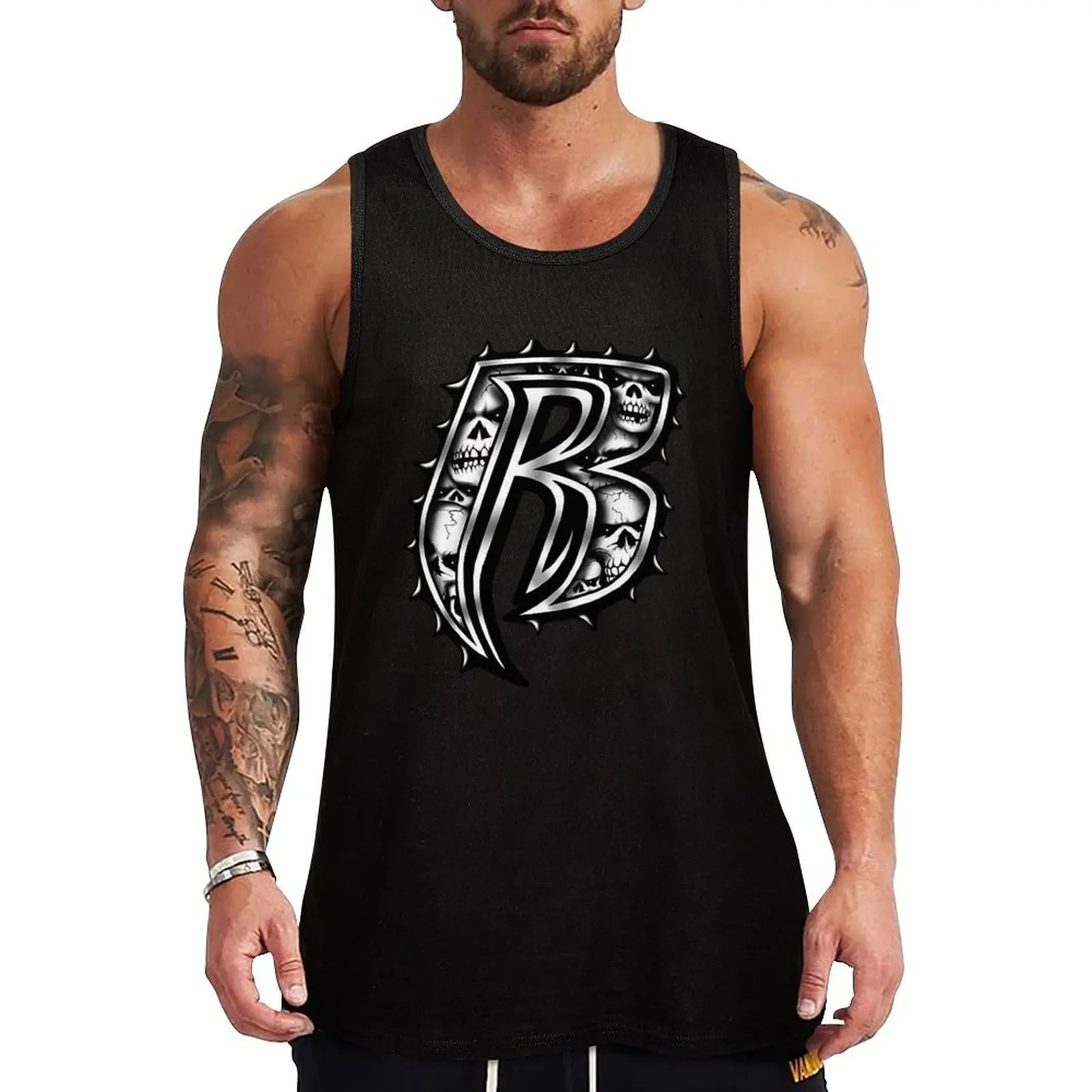 Фото Ruff Ryder Tank Top мужская дизайнерская одежда Футболка спортивный топ без рукавов Мужские футболки №1