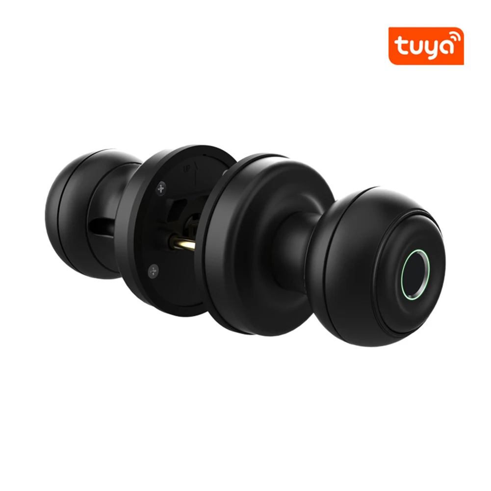 

Замок дверной для Tuya со сканером отпечатков пальцев, совместимый с Bluetooth аварийный механический ключ из алюминиевого сплава для дверей из н...
