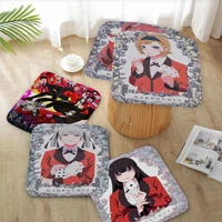 kakegurui round seat pad household cushion soft plush chair mat winter office bar stool seat mat