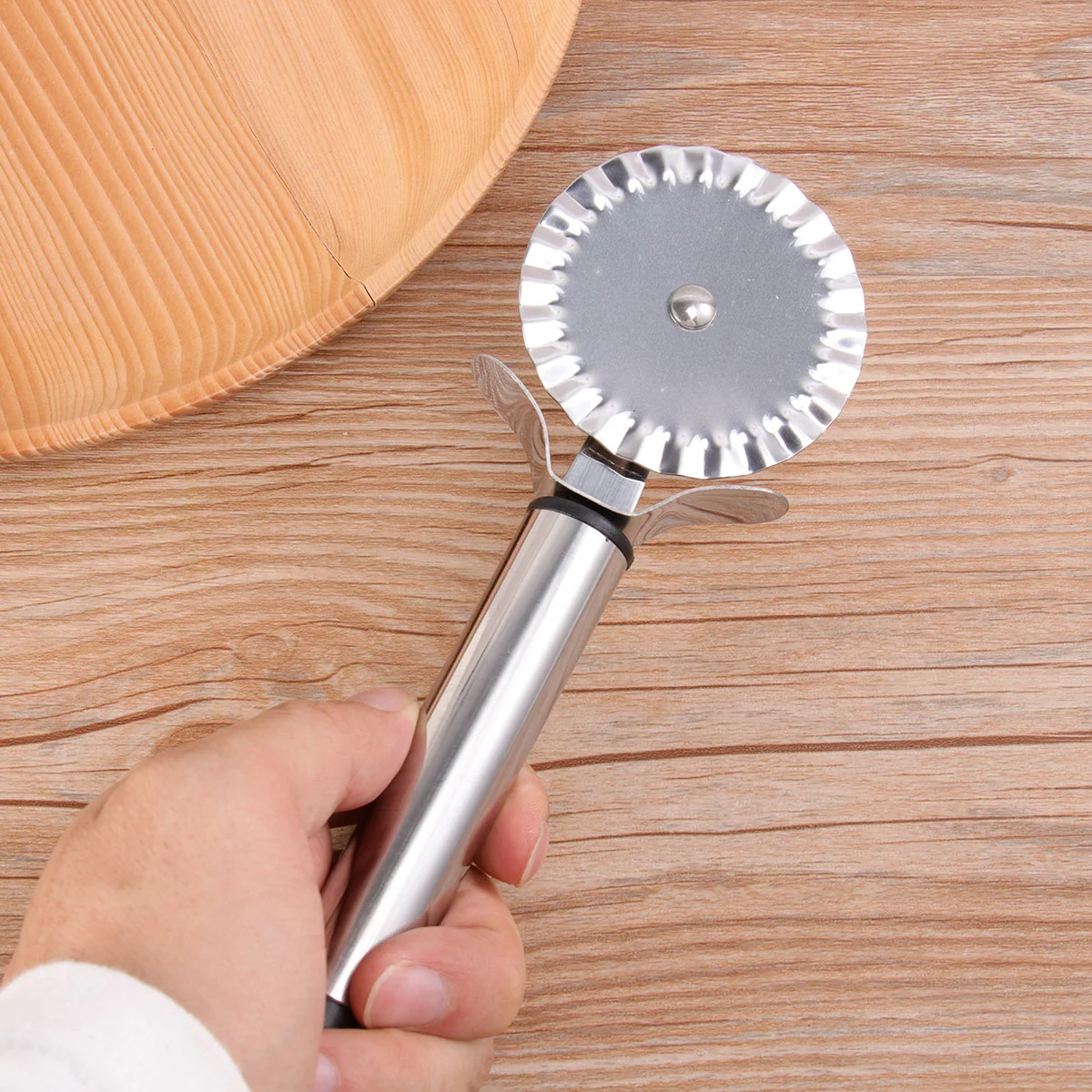 

1pc Wheel Pizza Slicer Pizza Round Handle Pizza Cutting Wheel Pizza Cutting Wheel Stainless Steel Pizza Wheel