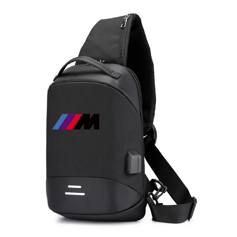 Сумка-мессенджер мужская летняя с USB-разъемом для зарядки защитой от кражи |