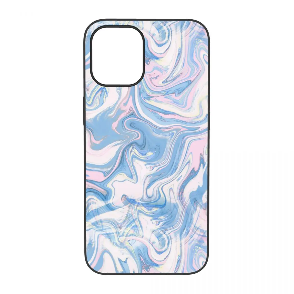 

Powder Blue Liquid Texture Phone Case For iPhone 12 Pro Max Cover Protection Case Back Cover PC