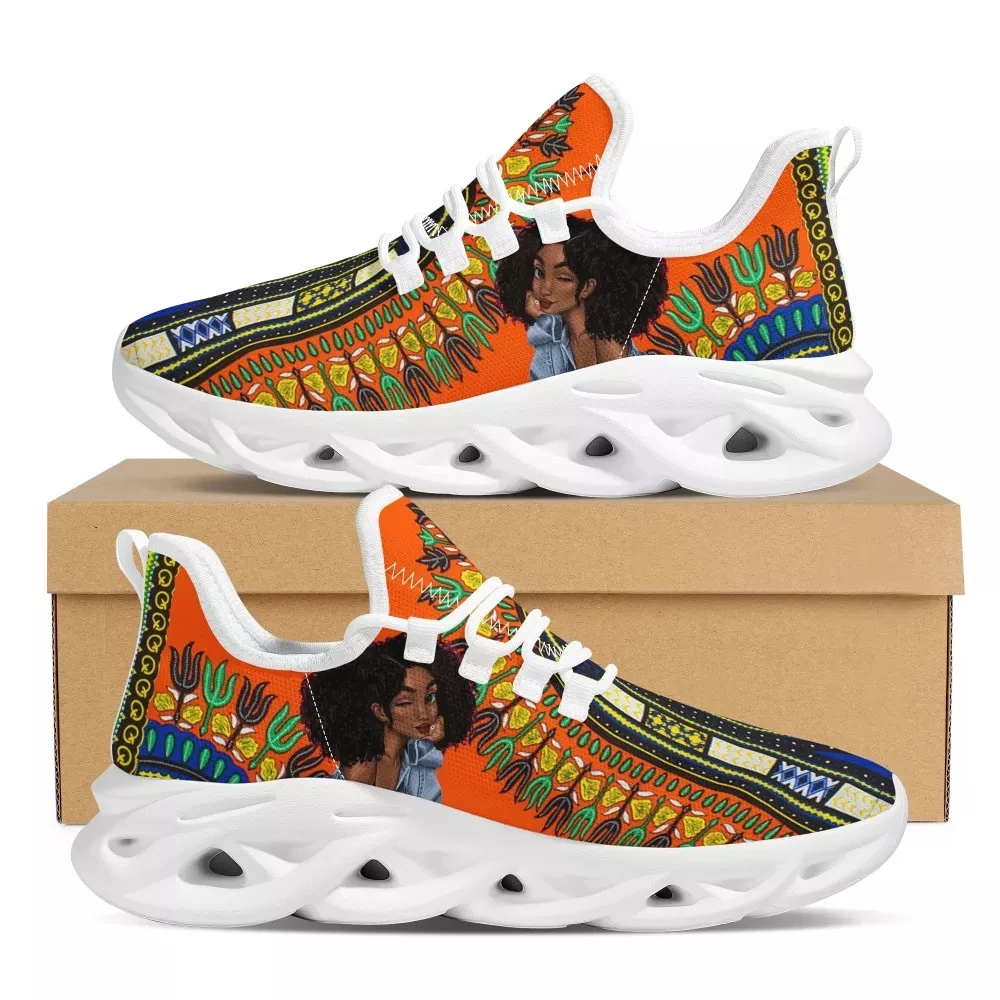 

Kui Liu African Girls Dashiki Ankara Printing Shoes for Women Outdoor Fashion Womens Shoes Sneakers Colorful Sneaker Female