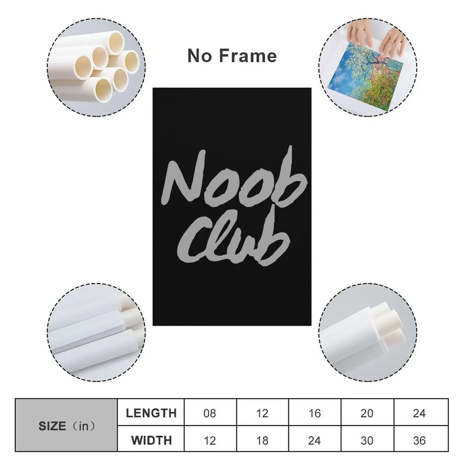 Винтажная картина Noob Club Typography на холсте украшение для дома настенная рамка