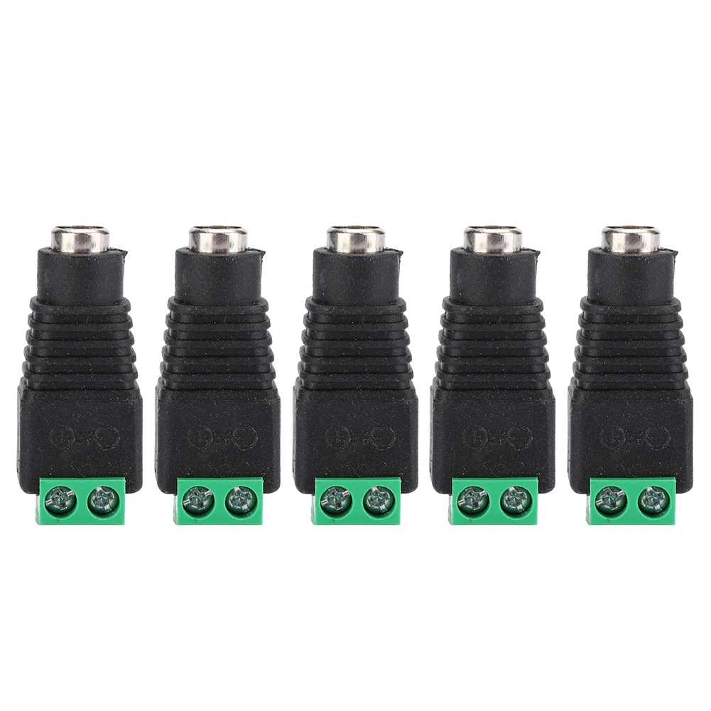 

5Pcs DC to Female Terminal Plug Black Green Power Jack 3D Printer Accessories 12V