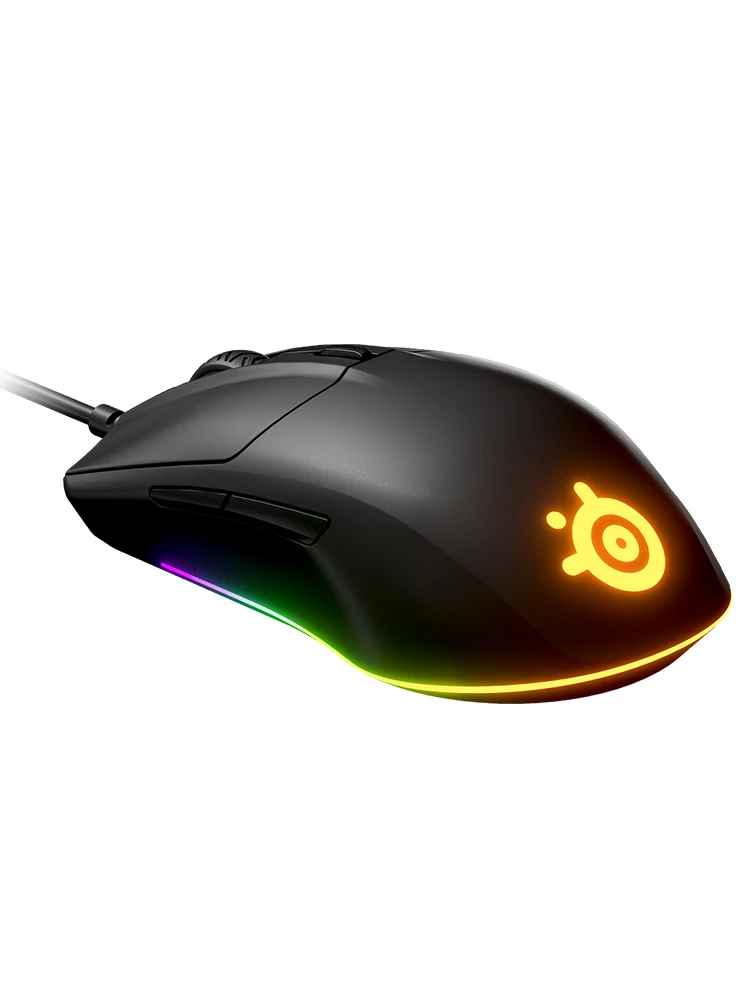 

Игровая мышь steelseries Rival 3, 8000 DPI, призма, световые эффекты RGB, легкая мышь, игровая проводная мышь