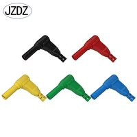 jzdz 10pcs 4mm right angle 90 degree banana plug safety welding assembly test leads connectors diy j 10039