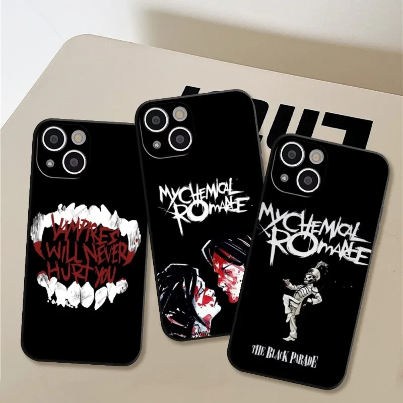 

My Chemical Romance Phone Case for Iphone 14 11 12 Pro 8 7 Plus X 13 Pro MAX SE2020 XR XS RICCU Soft Covers