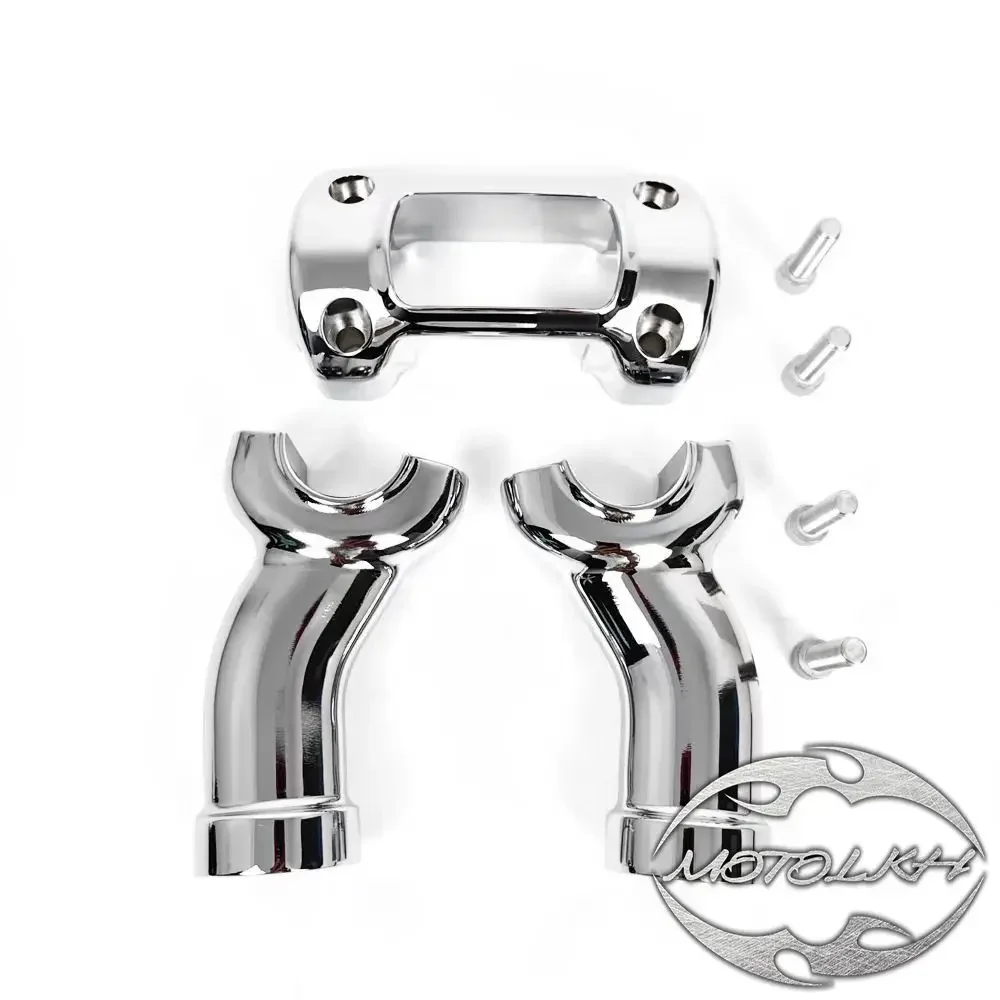 Фото Комплект зажимов для подъема руля мотоцикла 4 дюйма, подходит для Harley Softail Breakout FXBB FXBR FXBRS 2018-2024 1,25 дюйма №4