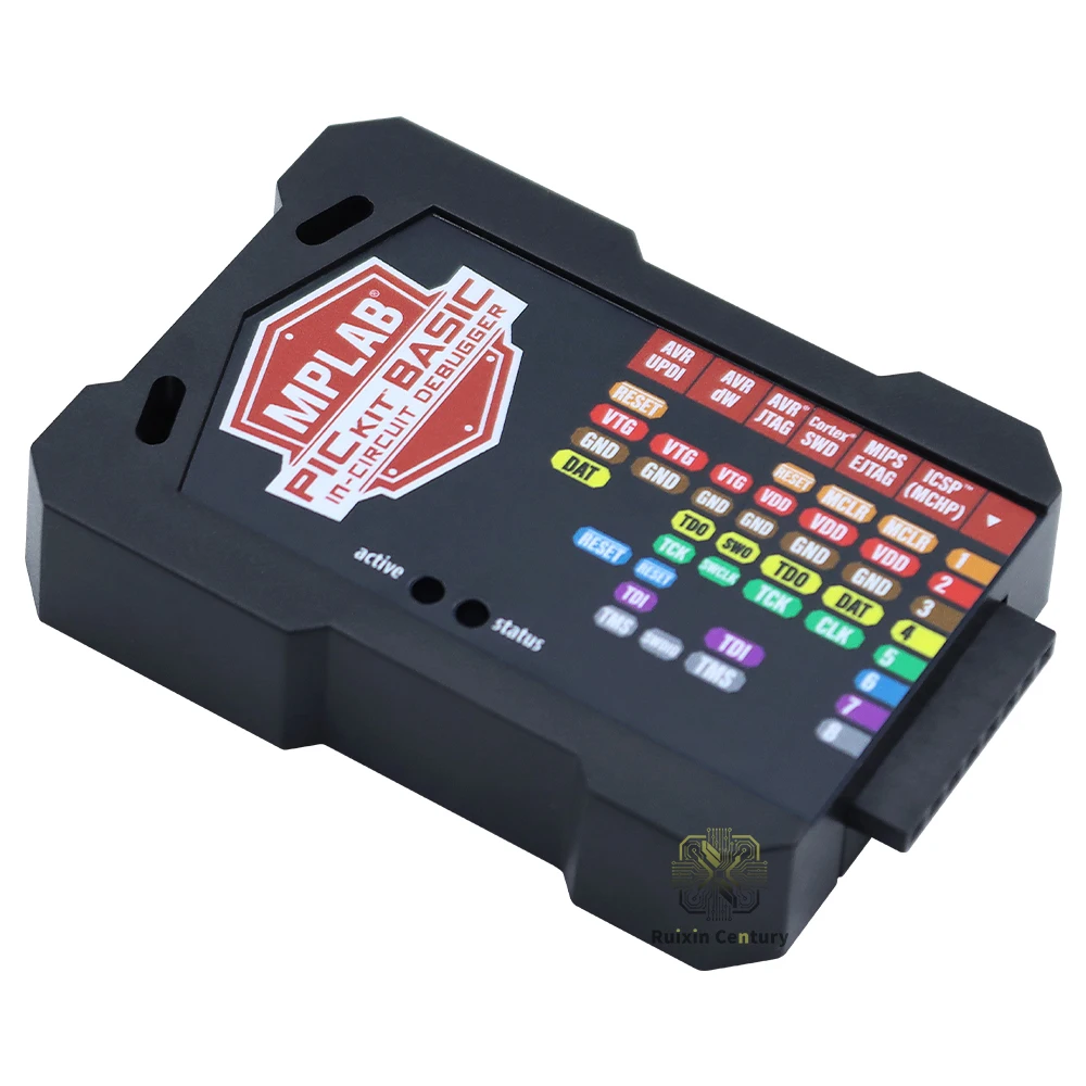 Фото Оригинальная плата отладчика Microchip MPLAB PICkit Basic PIC AVR In-Circuit Debugger PG164110 USB-C 300 МГц Cortex-M7 8-контактная SWD JTAG №1
