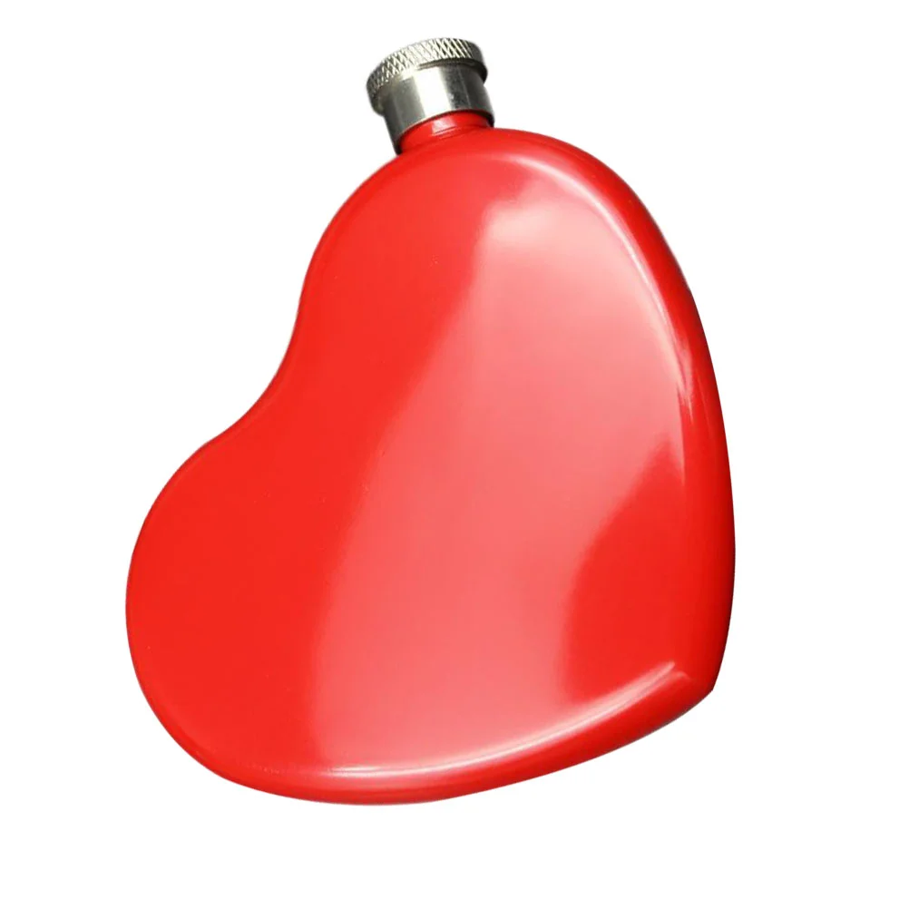 

Flask Hip Bottle Camping Portable Water Steel Stainless Whiskey Outdoor Pocket Sports Heart Shaped Drinking Flat Beer Flasks Bar