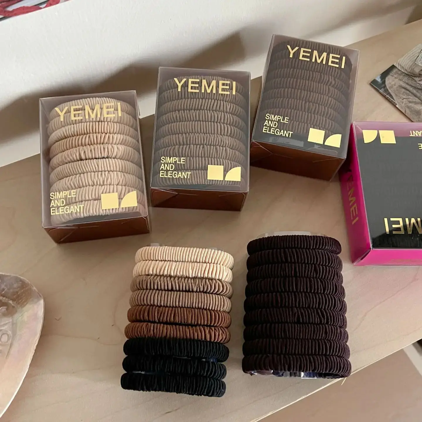 Базовые резинки для волос женщин и девочек простые Однотонные эластичные