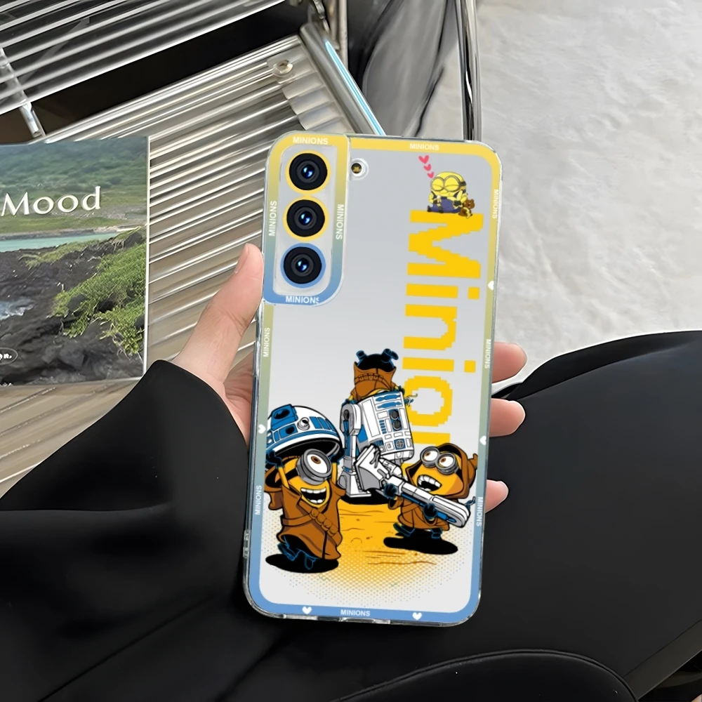 Прозрачный чехол для телефона MinionsES Samsung S23 S20 S21 S22 A11 A13 A22 A31 A32 A51 A52 Plus Ultra Angel Eyes Soft