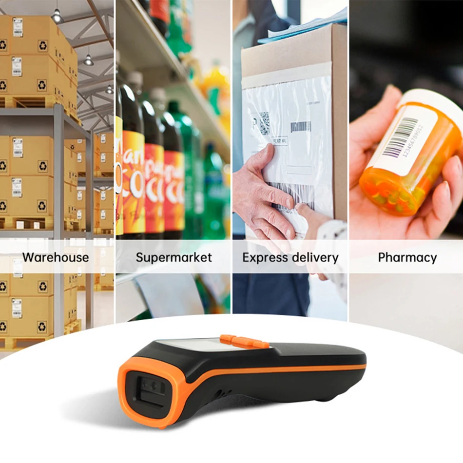 Промышленный мини-сканер штрих-кода 1D 2D высокопроизводительный Bluetooth