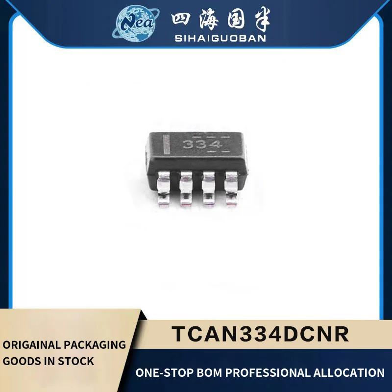 

1PCS TCAN330DCNR 330 SOT-23-8 TCAN332DCNR 332 TCAN334DCNR 334 TCAN337DCNR 334 3.3V CAN Transceivers