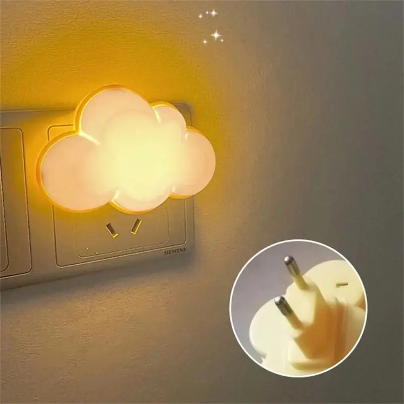 

Led Night Light Convenient Durable Remote Control Led Cloud Remote Control Lamp Socket Lamp Plastic Cloud Shape Led Lamp White