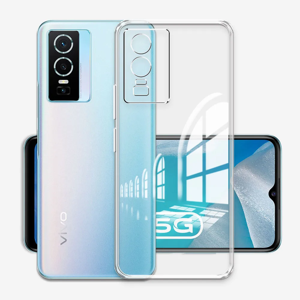 Фото Для Vivo Y74S Y76 Y76S 5G чехол силиконовый мягкий прозрачный чехол для Vivo Y76S Vivo Y76 5G V2124 противоударный чехол для телефона или VIVOY76S Coque №2