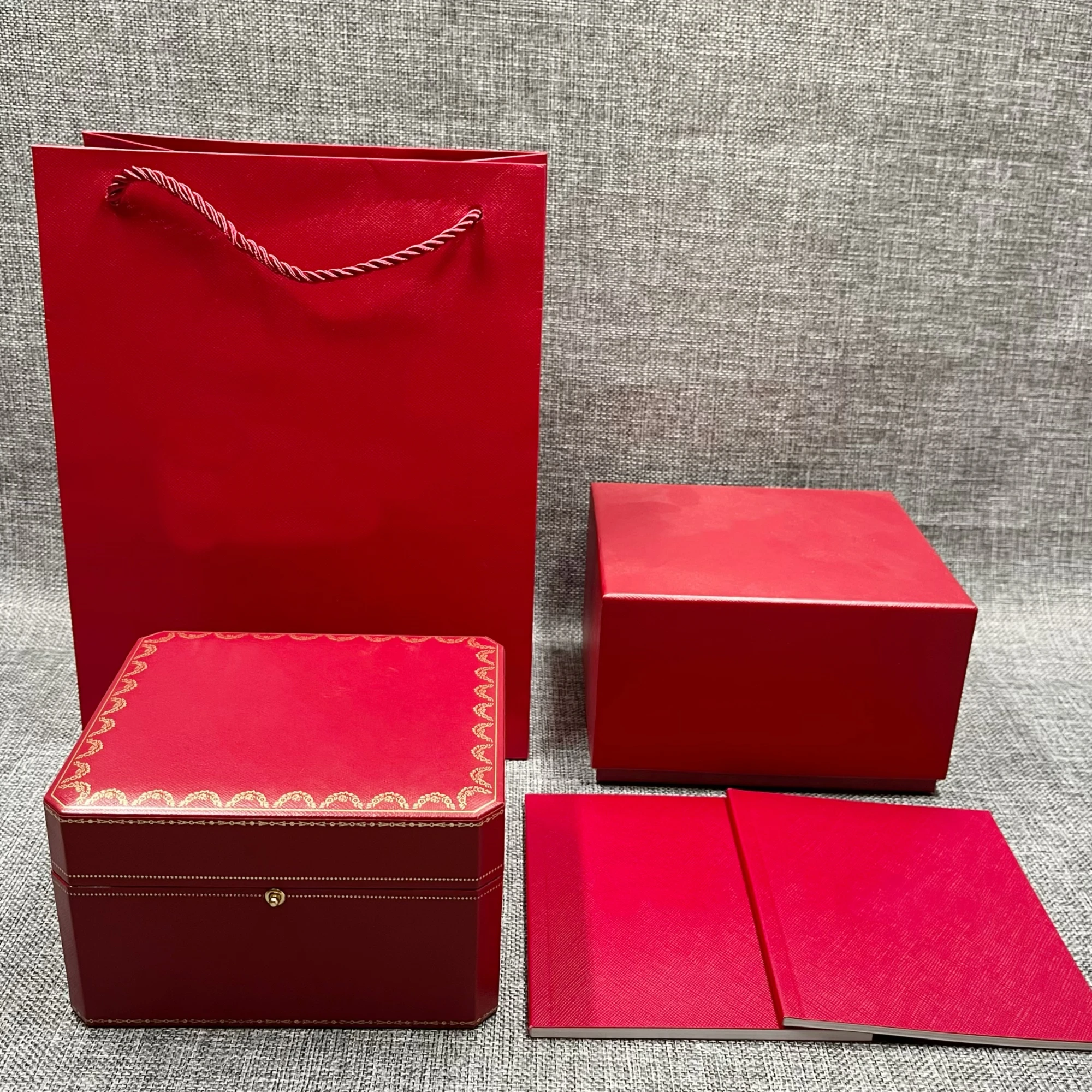 Factory Supplier Red with Original Wooden Watch Box Luxury Brand with Papers Card Can Customization AAA Watche