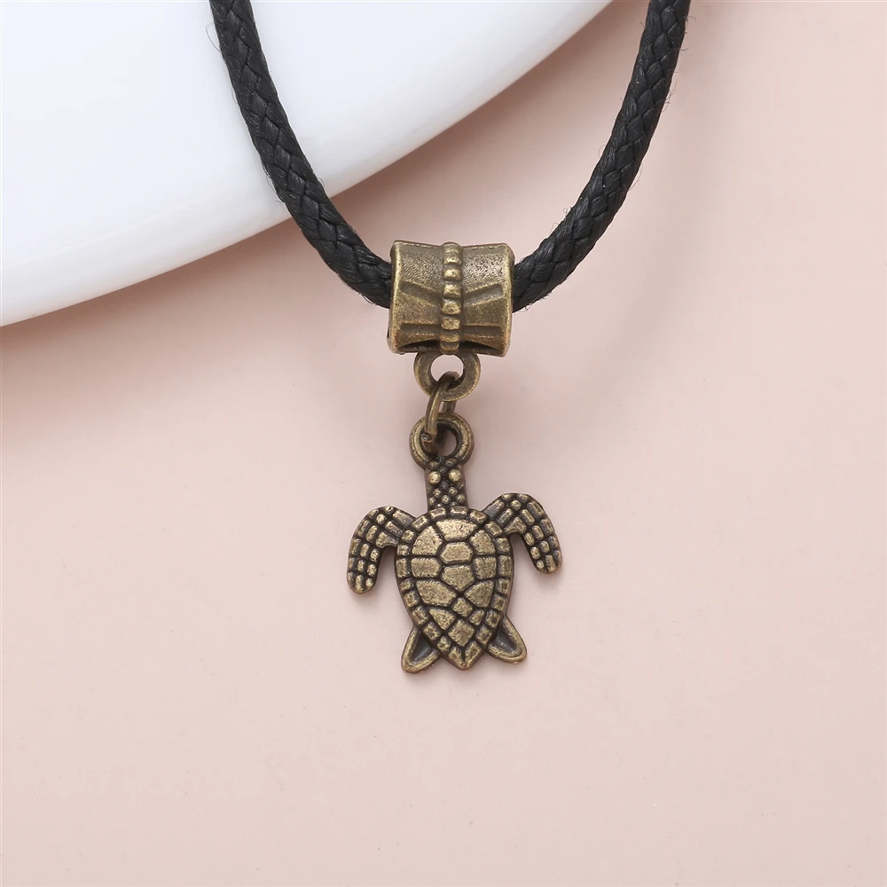20 шт. Изящные винтажные Подвески в виде морской черепахи аксессуары для