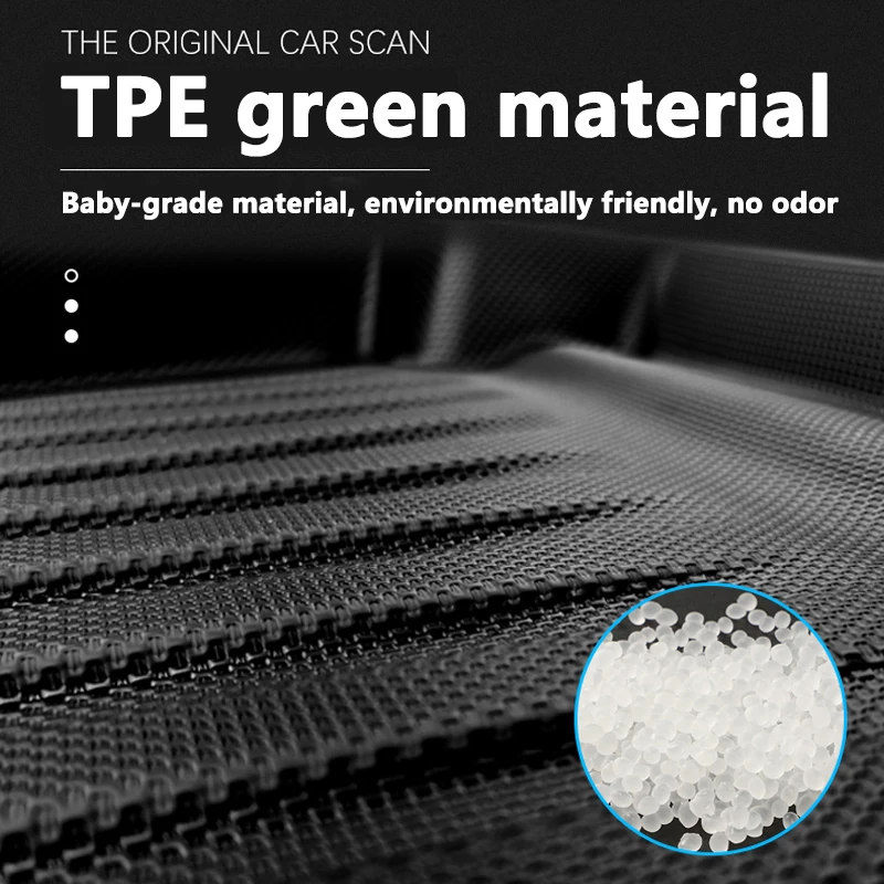 Коврик для ног из ТПЭ водонепроницаемые коврики пола подходит Tesla Model X коврик на 6