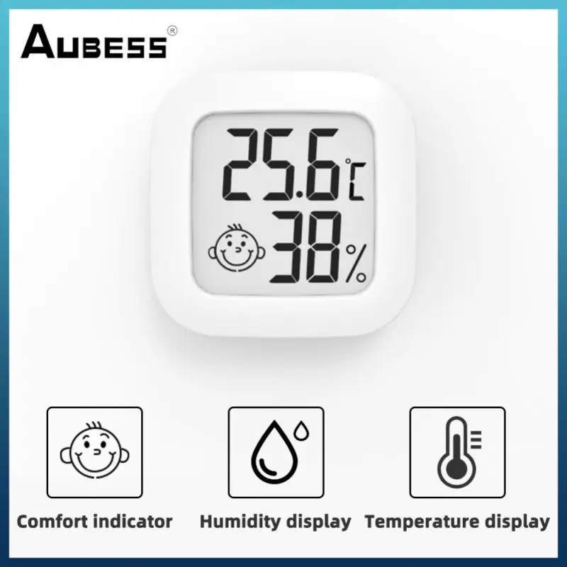 

Mini Thermohygrometer LCD Digital Thermometer Hygrometer Indoor Room Temperature Humidity Meter Sensor Gauge Weather Station