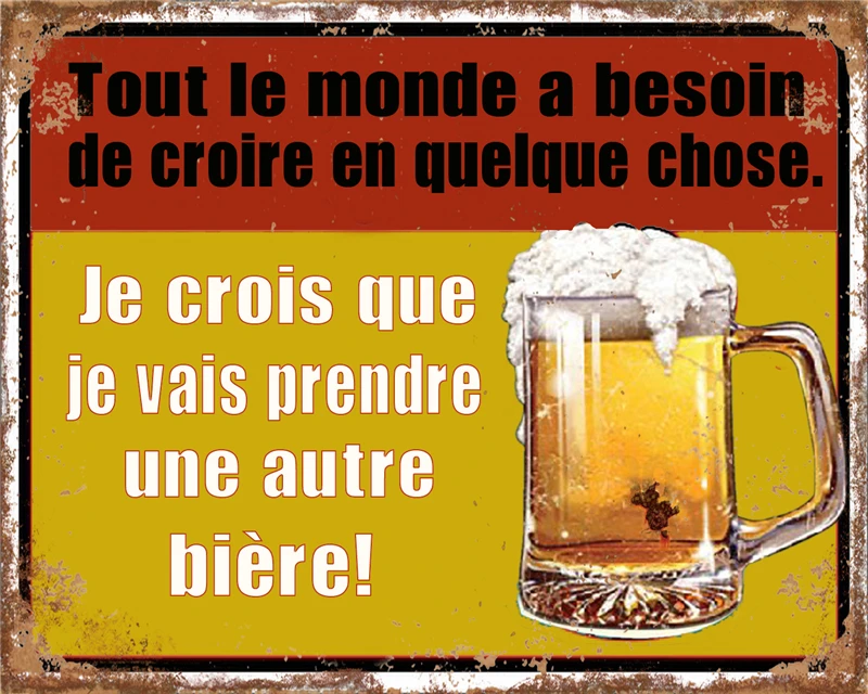 

Tin Sign Garden Decoration Outdoor Vintage Metal Plate Decoration for Home Bar Room Decor Beer Posters on the Wall Stickers