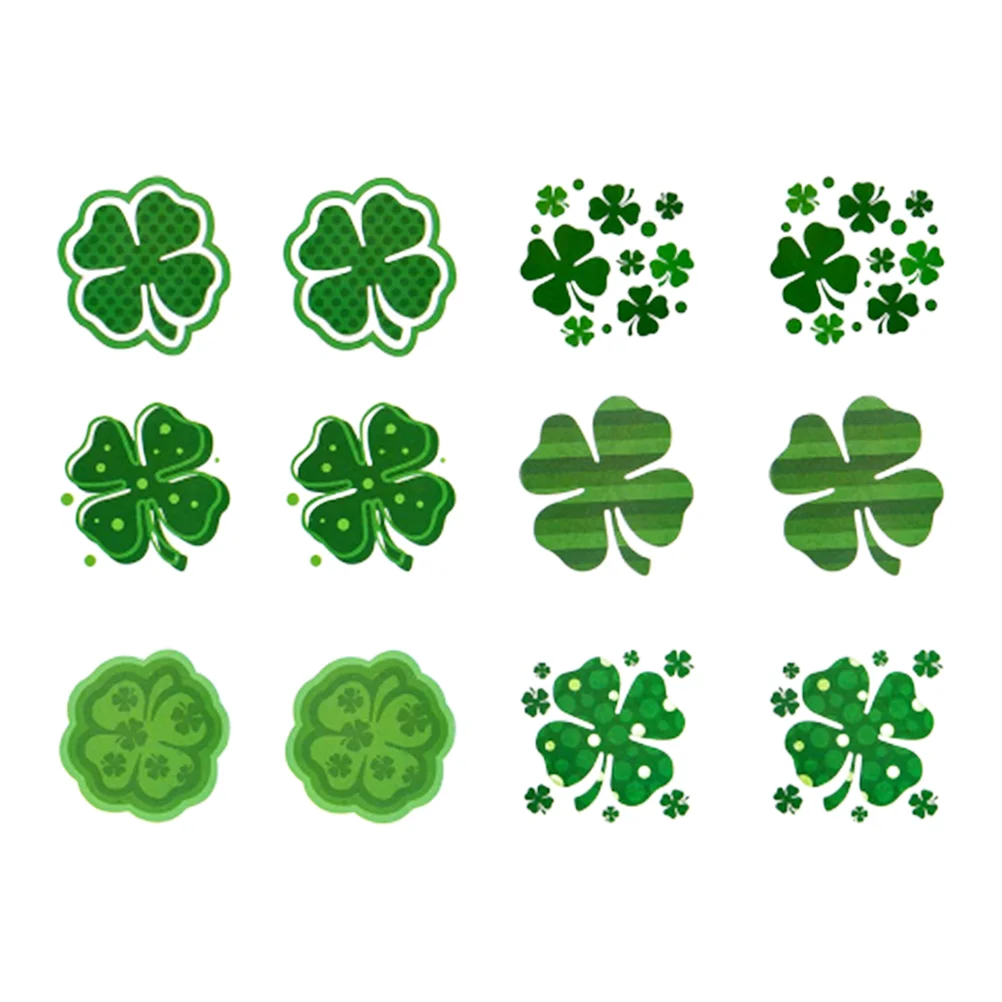 

144pcs Paste Patrick's Day Stickers Paste for Man Woman