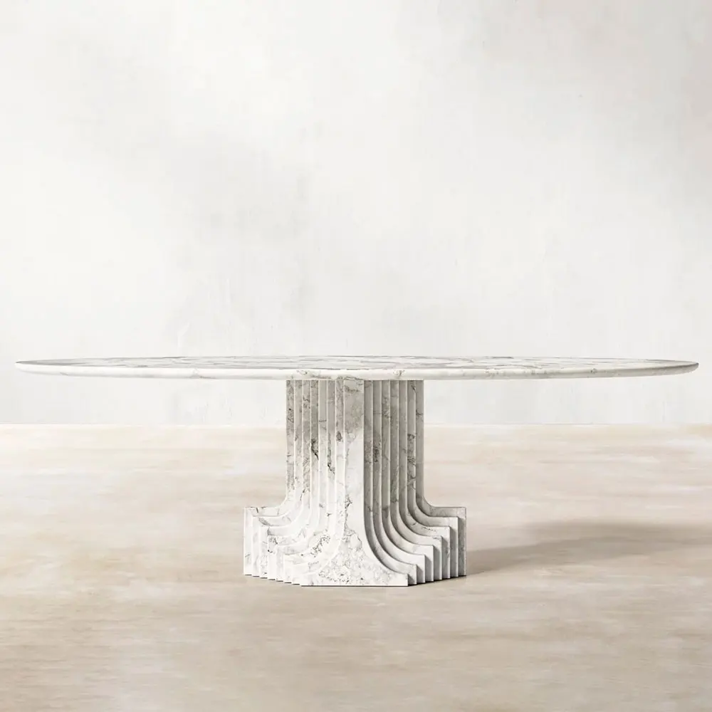 Новое поступление оптовая продажа роскошный набор для столовой Овальный